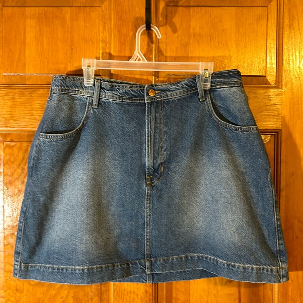 Boden Women’s Light Wash 4 Pocket Skirt Size 16-18-EUC